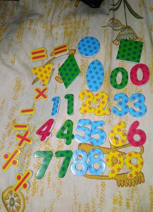 Новый набор цифр магнитных для обучения.