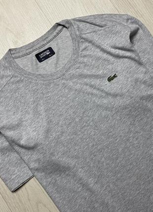 Чоловіча преміальна футболка lacoste, розмір l2 фото