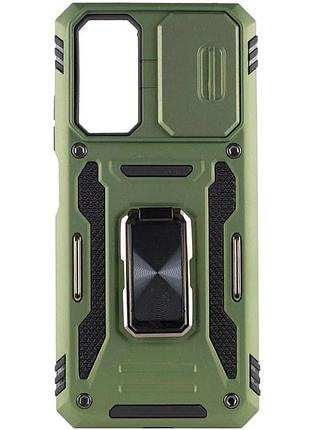 Ударостійкий чохол camshield army ring для xiaomi redmi note 11 pro 4g/5g / 11e pro / 12 pro 4g оливковий / army green 3