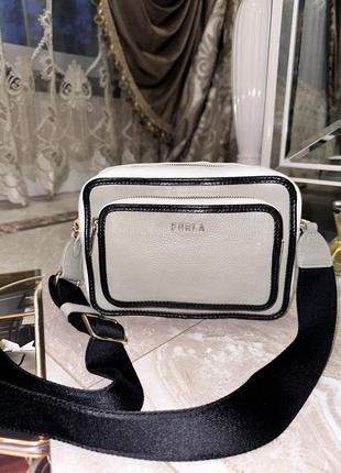 Кожаная сумка кросс боди furla оригинал3 фото