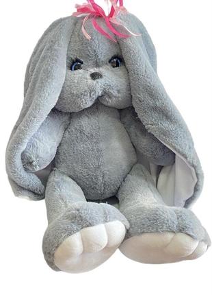М'яка іграшка зайка мімі сірий 98 см м111/5