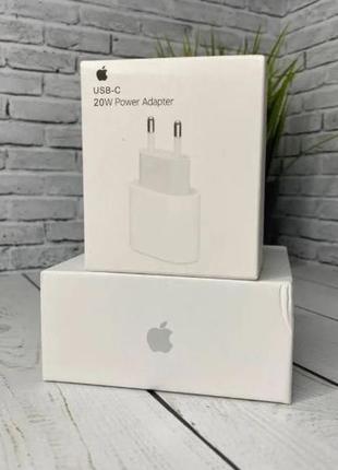 Зарядний пристрій apple 20w usb-c power adapter блок/адаптер usb type-c для iphone/ipad швидка зарядка ad1