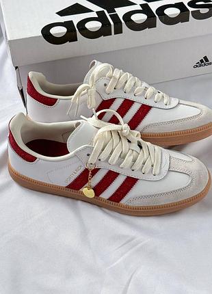 Жіночі кросівки samba white/red (sporty/rich )
