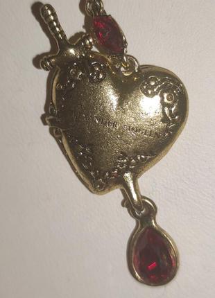 Alexander mcqueen серьги сердце