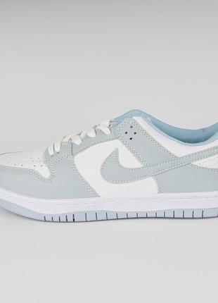 Кроссовки мужские / унисекс nike sb dunk pro бело-голубые. хорошо смотрятся на ноге!