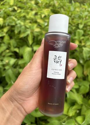 Тонер-есенція з екстрактом женьшеню beauty of joseon ginseng essence water