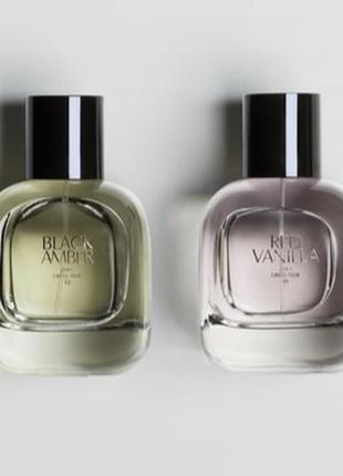 Набор женских парфюмов zara red vanilla и black amber 90 + 90 мл