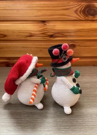 Интерьерная игрушка амигуруми маленькие снежочки