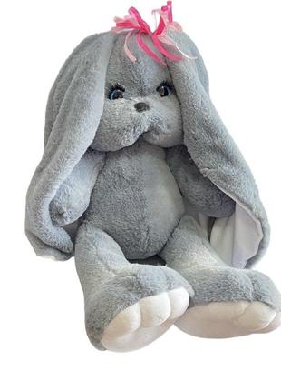 М'яка іграшка зайка мімі сірий 47 см м111/2