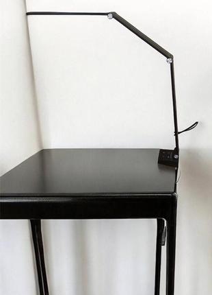 Настольная лампа на струбцине 20w в черном цвете sm 609 a