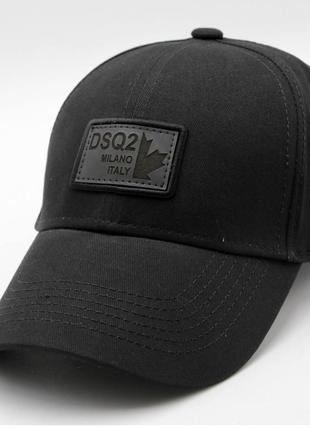 Бейсболка чорна з вишивкою по центру 57-58 р з регулюванням розміру