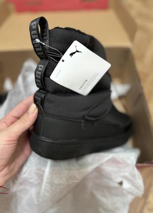Дутики кросівки зимові нові puma snowbae wns в чорному кольорі