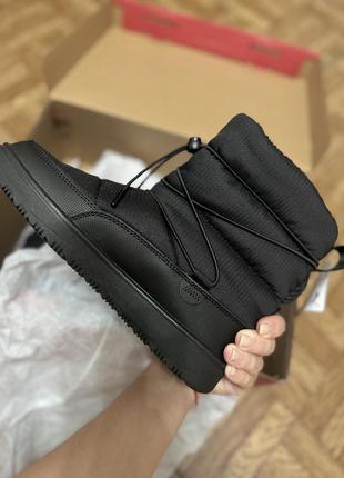 Дутики кросівки зимові нові puma snowbae wns в чорному кольорі