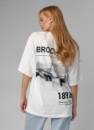 Жіноча футболка з принтом brooklyn1 фото