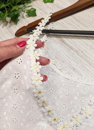 Легкая майка из прошвы женская ришелье