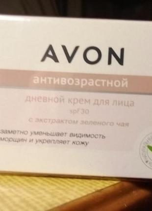 Денний крем антивіковий з екстрактом зеленого чаю spf 30 nutraeff