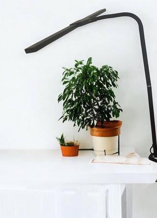 Настольная лампа на струбцине 28w в черном цвете sm 507