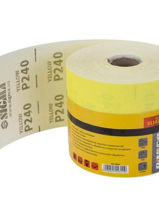 Шлифовальная бумага p240 sigma для ремонта и отделки работы шлифовка рулон 115мм×50м ku-22