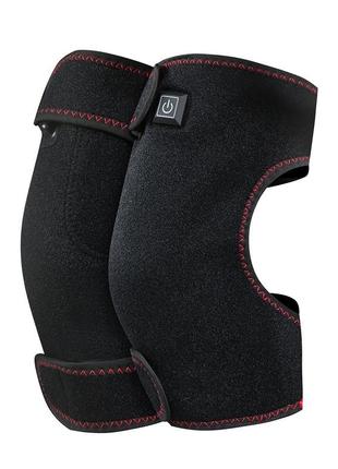 Бандаж на коленный сустав с подогревом lesko yx206 электрический с кнопкой на липучке ku_22