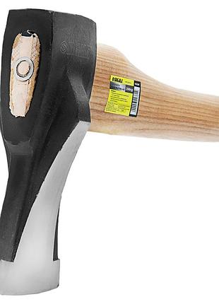 Сокира для колки дров 1200г з дерев'яною ручкою (ясен) sigma (4322341) інструмент для рубки деревини. ku-22