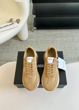 Кросівки ann andelman коричневі бежеві білі