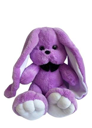 М'яка іграшка зайчик лакі лавандовий 60 см м112/3