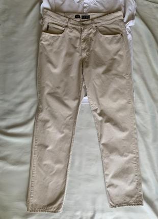 Штани чоловічі кремові armani jeans w38
