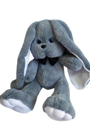 М'яка іграшка зайчик лакі сірий 33 см м112/0
