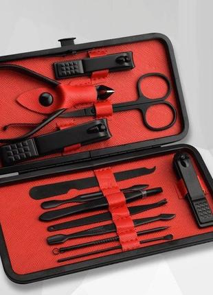 Манікюрний набір для догляду за нігтями, бровами та обличчям на 12 предметів, манікюрні набори для чоловіків