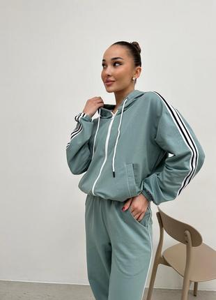 Спортивний костюм штани джоггери кофта на блискавці з капюшоном4 фото