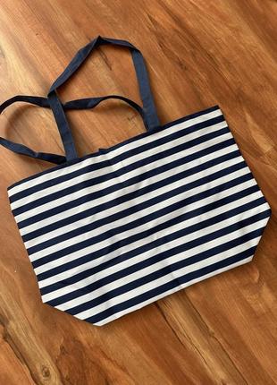 Сумка пляжна шопер нова у смужку