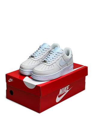 Nike air force 1 gray blue7 фото