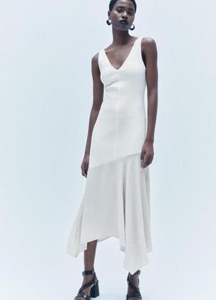 Знижка один день.  длинное красивое платье zara размер с