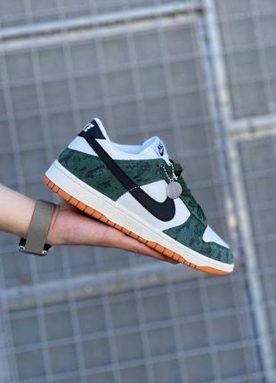 Чоловічі кросівки nike dunk low green snake