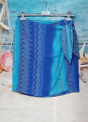 Спідниця на запах міді beach club 100% віскоза