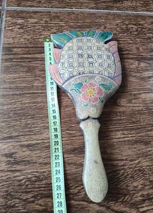 Дзеркало з ручкою ручна робота вінтаж ретро стиль вінтажне екзотичне люстерко