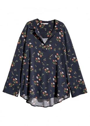 Красивая, стильная, просторная рубашка в стиле бохо, с удлиненной спинкой