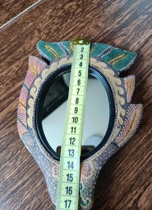 Дзеркало з ручкою ручна робота вінтаж ретро стиль вінтажне екзотичне люстерко