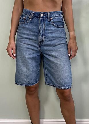 Джинсовые шорты high loose bermuda levis