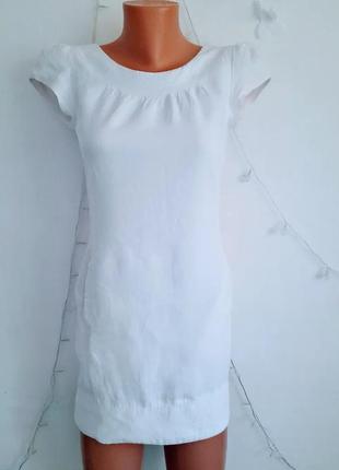 Сукня білосніжного кольору ( льон) від бренду oasis