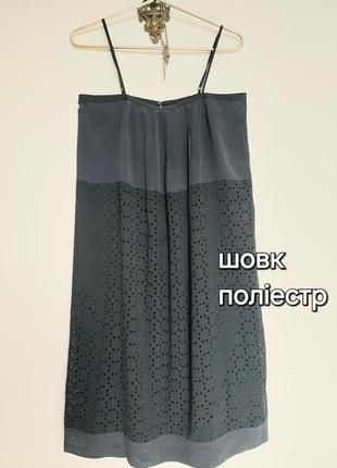 Шелковое черное платье madewell 2