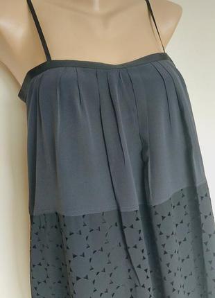 Шелковое черное платье madewell 4