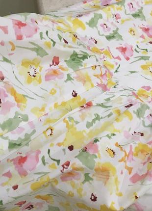 Нова.сукня міді з бавовни c&a flowers print puff sleeves cotton midi dress  size 36 s3 фото