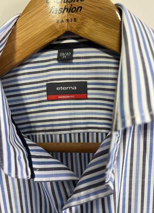 Мужская рубашка-рубашка eterna modern fit короткий рукав