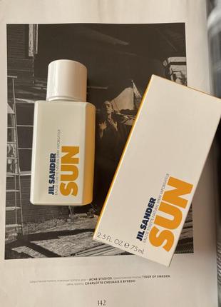 Jil sander sun туалетная вода оригинал новая!