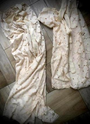 Italy, couture original, костюм из кружева, топ + юбка в пол jil sander