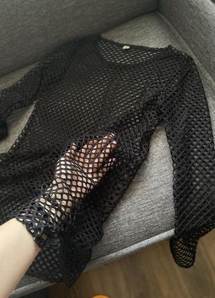 Накидка на купальник /сетка 🖤