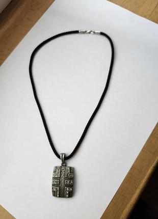 Колье зі срібною застібкою