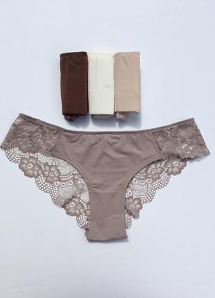 Трусики бразилиана микрофибра кружево женские оригинал примарк primark