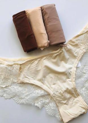 Трусики бразилиана микрофибра кружево женские оригинал примарк primark